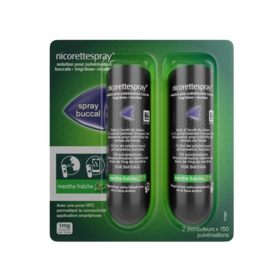 Nicorette Spray 1 mg menthe fraîche 2x150 doses