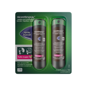 Nicorette Spray 1 mg fruits rouges 2x150 doses