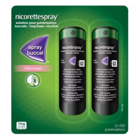 Nicorette Spray 1 mg fruits rouges 2 x 150 doses