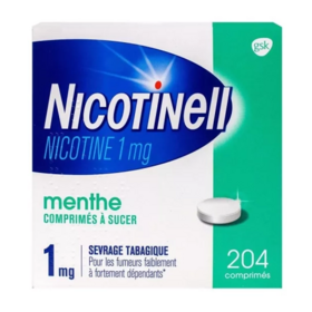 Nicotinell 1 mg comprimés à sucer menthe 204 comprimés à sucer