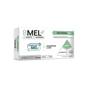 8:MEL+ Mélatonine 1mg 60 Comprimés