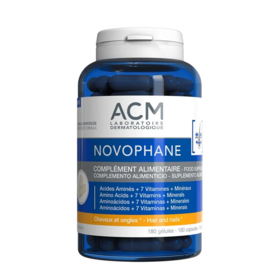ACM Novophane Ongles et Cheveux 180 gélules – Cheveux fragiles et ongles cassants