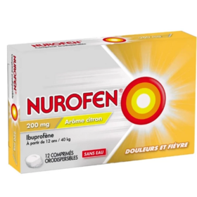 Nurofen 200 mg Citron 12 comprimés orodispersibles