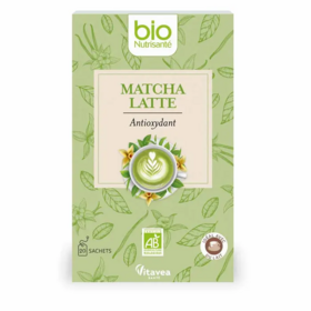 Vitavea Santé BioNutrisanté matcha latte bio thé vert vanille 20 sachets – Pause vitalité