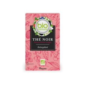 Vitavea Santé Bio Nutrisanté Thé noir antioxydant saveur fruits rouges BIO 20 sachets – Vitalité et plaisir
