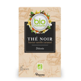 Bio Nutrisanté Thé Noir Vanille Caramel 20 sachets