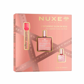 Nuxe Huile Prodigieuse Coffret Noël L'Infiniment Glow En Rose 68 ml — Éclat & nutrition multi-usages