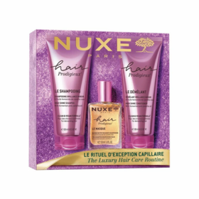Nuxe Hair Prodigieux Coffret Le Rituel d'Exception Capillaire – Routine cheveux brillance et réparation