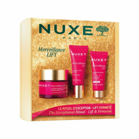 Nuxe Merveillance Lift Coffret Rituel Lift-Fermeté – Crème Poudrée 50 ml, Crème Regard 15 ml et Crème de Nuit 15 ml