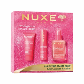 Nuxe Coffret Prodigieuse [HYALU] BOOST La Routine Beauté Glow – Concentré Illuminateur 30 ml, Gel-Crème 15 ml et Stick Yeux 8,5 g