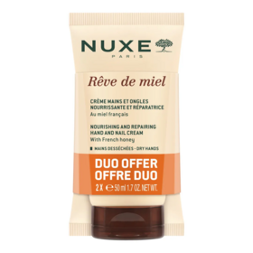 Nuxe Rêve de miel duo crème mains et ongles 2x50 ml — soin nourrissant et réparateur mains sèches