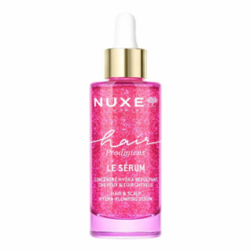 Nuxe Hair Prodigieux Le Sérum Concentré Hydra-Repulpant 50 ml – Sérum hydratant repulpant pour cheveux secs et déshydratés