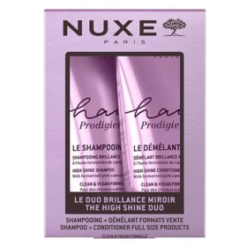 Nuxe Hair Prodigieux Duo Brillance Miroir Shampooing et Démêlant 200 ml