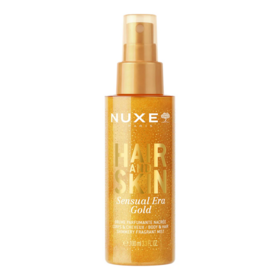 Nuxe Brume parfumante nacrée corps et cheveux Sensual Era Gold 100 ml – Voile parfumé scintillant pour le corps et les cheveux