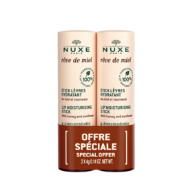 Nuxe Reve De Miel Sticks lèvres hydratant 2 x 4 g, Hydrate repare et protege