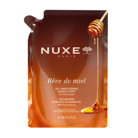 Nuxe Reve de Miel eco recharge gel lavant surgras 400ml – gel nettoyant surgras visage et corps peau sèche