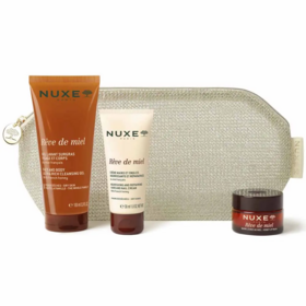 Nuxe Rêve de Miel trio nourrissant corps mains et lèvres – coffret de soins réconfortants