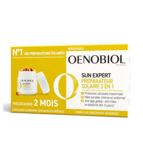 Oenobiol Sun Expert Préparateur Solaire 3 en 1 - Complément alimentaire anti-âge Global 2 x 30  capsules
