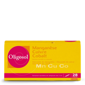 Oligosol Manganèse Cuivre Cobalt 28 Ampoules