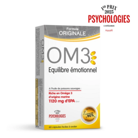 OM3 Équilibre Émotionnel - Omega-3 pour le bien-être mental 60 capsules