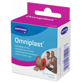 OMNIPLAST - Sparadrap 2,5 cm x 5 m - 1 Unité