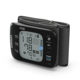 Omron RS7 Intelli IT – Tensiomètre automatique au poignet HEM-6232T-E, bracelet 13,5-21,5 cm, connecté Bluetooth