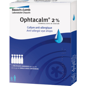 Ophtacalm Collyre Anti-Allergique 2 % - 10 unidoses