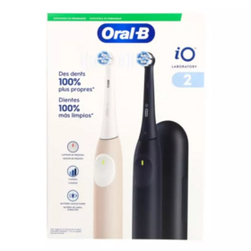 Oral-B iO2 Pack 2 brosses à dents électriques Noire et Rose