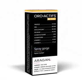 OroActifs Spray Gorge Aragan 15 ml – Gorge irritée, confort et protection locale