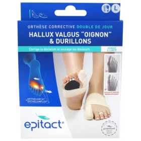 Orthèse Corrective Double Hallux Valgus & Durillons Taille L Droit - 1 Unité