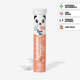 Panda Tea Pastilles Hydratation & Énergie Pêche 20 pastielles