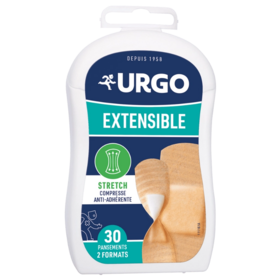 URGO Extensible Pansement Lot de 30 Pansements 2 Formats