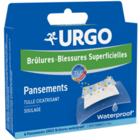 Pansements Brûlures Waterproof Petit Format - 6 Pansements 5 x 7 cm