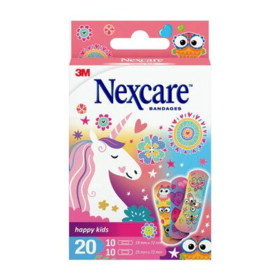 Pansements Happy Kids Licorne- 20 pansements de 2 tailles