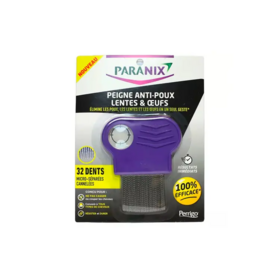 Paranix Peigne anti-poux 3en1 – accessoire retrait lentes et œufs