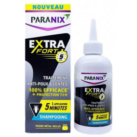 PARANIX Shampooing Traitement 5 Minutes Extra Fort Anti-Poux & Lentes - 300 ml