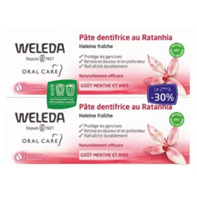 Weleda Pâte Dentifrice au Ratanhia Duo