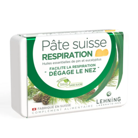 Lehning Pâte suisse Respiration Dégage le nez 40 Gummies