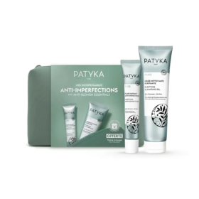 Patyka Trousse Pure gelée nettoyante 150ml + fluide matifiant 40ml – coffret anti-imperfections peaux mixtes