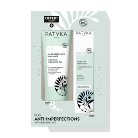 Patyka Pure Duo Anti-Imperfections Gelée Nettoyante Purifiante et Fluide Mat Perfecteur