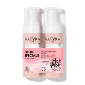 Patyka Clean Duo Mousse Nettoyante Détox 2x150ml