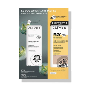 Patyka Coffret Le Duo Expert Anti-Taches – Sérum 30 ml + Crème Solaire Teintée SPF50+ 40 ml Offerte