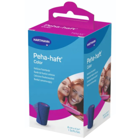  PEHA-HAFT - Bande de Fixation Cohésive Bleue 8 cm x 4 m - 1 Unité