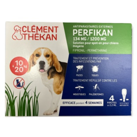 Perfikan  134 mg/1200 mg Chiens 10 à 20 kg - 4 Pipettes de 2,20 ml