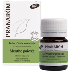 Perles d'Huile Essentielle Menthe Poivrée Bio - 60 perles