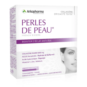 Arkopharma Perles de Peau® Booster d'éclat anti-âge 10 flaconettes