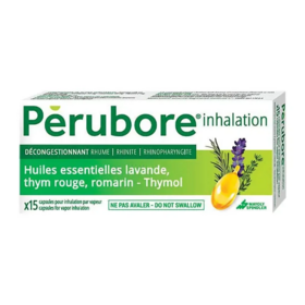 Perubore Inhalation Décongestionnant 15 capsules – Médicament rhume et voies respiratoires