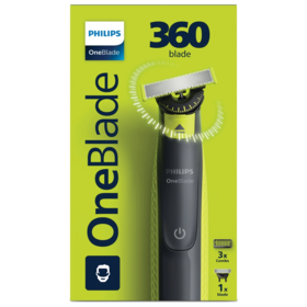 Philips Oneblade 360 Visage - Rasoir électrique hybride pour la barbe et les contours