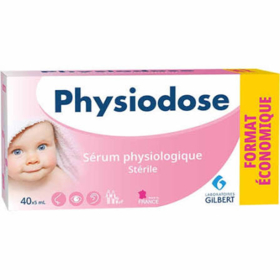 Physiodose Sérum Physiologique Stérile 40 x 5 ml – Lavage nasal, yeux et plaies