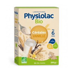 Physiolac Céréales Vanille BIO +6 mois 200g